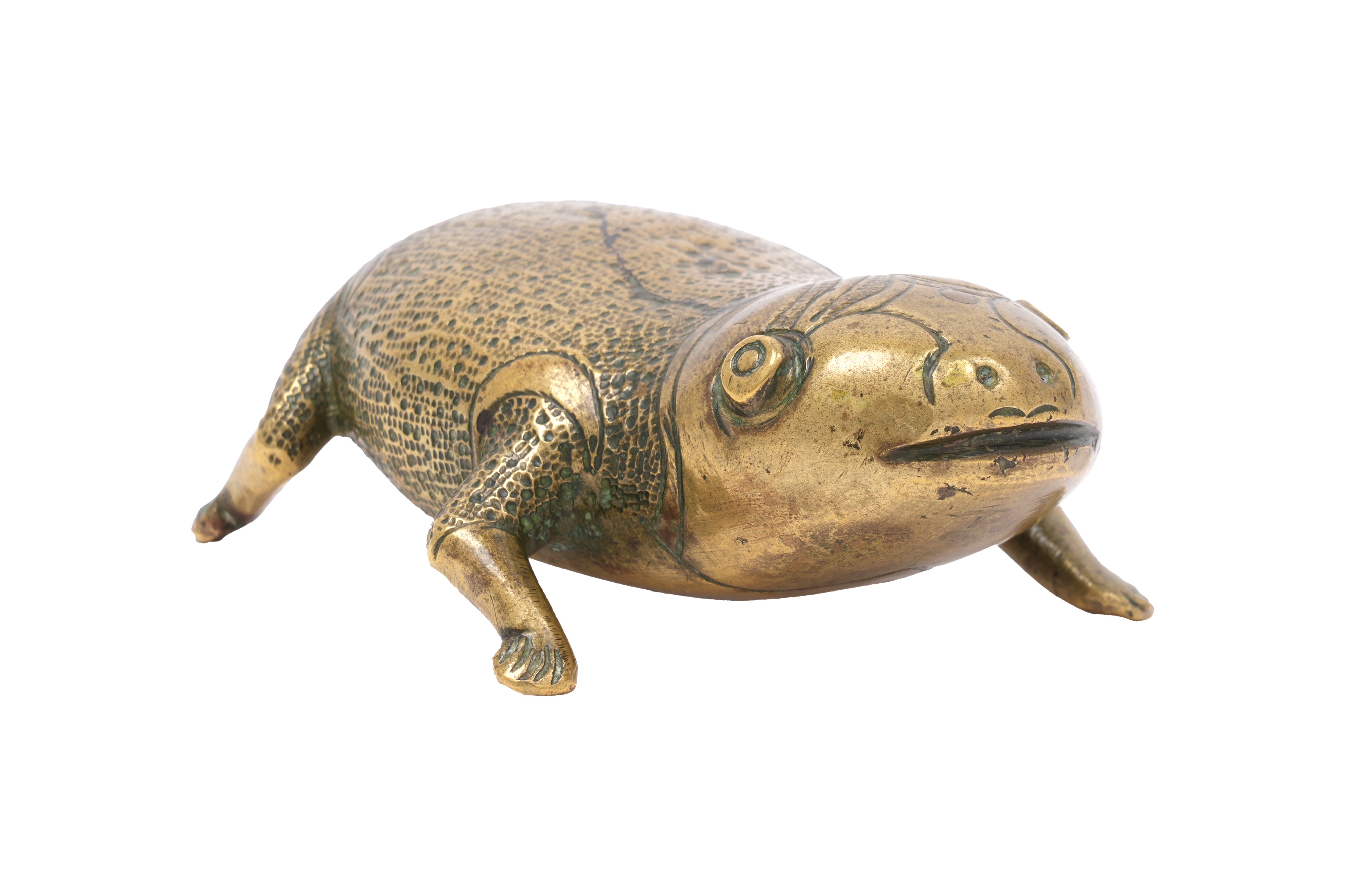 Lot 42 - A CHINESE BRONZE 'TOAD' PAPERWEIGHT Lot 42 - A CHINESE BRONZE 'TOAD' PAPERWEIGHT