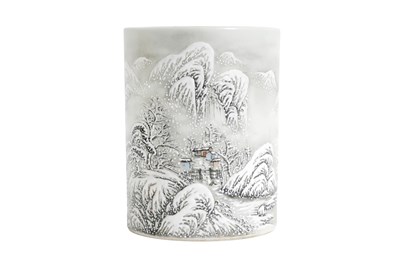 Lot 125 - A CHINESE 'SNOW LANDSCAPE' BITONG
