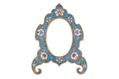 Lot 58 - A CHINESE CLOISONNÉ ENAMEL PICTURE FRAME