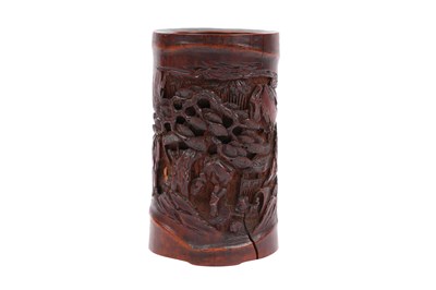 Lot 45 - A CHINESE BAMBOO BRUSHPOT, BITONG