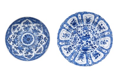 Lot 14 - TWO CHINESE BLUE AND WHITE DISHES